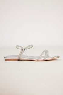 סנדלים שטוחים - Angie 32-כסף