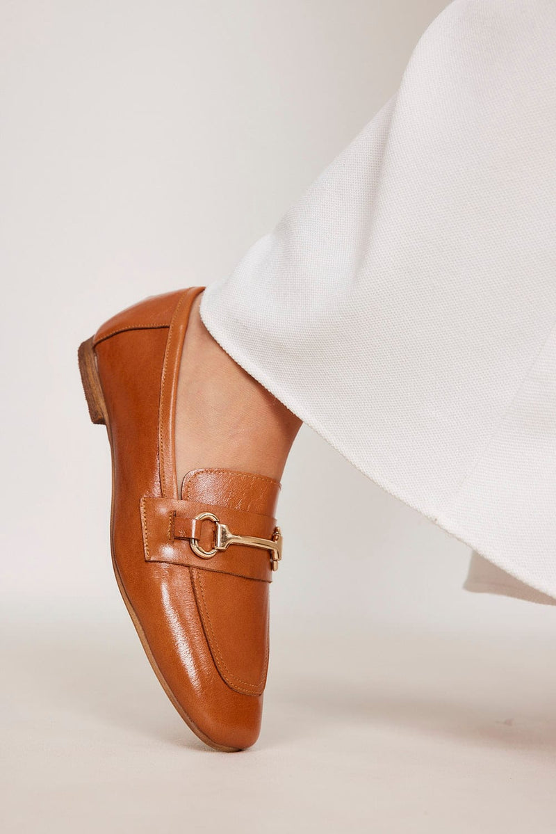 נעלי מוקסין - Dylan-חום