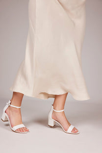 סנדלי עקב - Elenor 1183-לבן