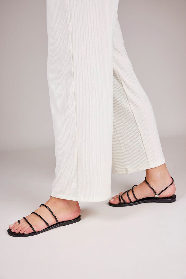 סנדלים שטוחים - Mykonos 16-שחור