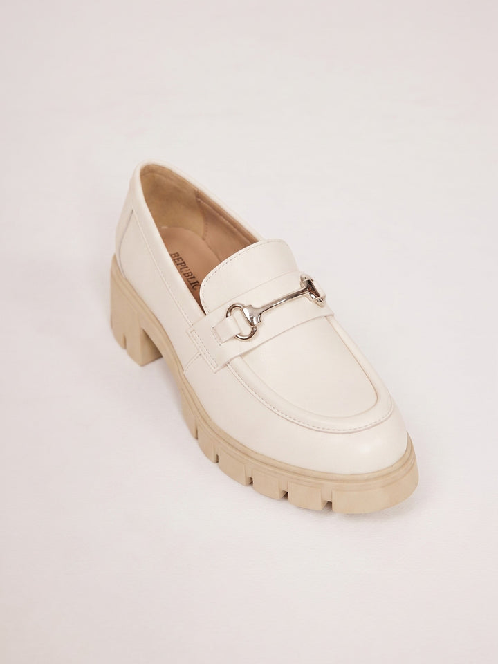 נעלי אוקספורד - Orit אופוויט-Offwhite/Silver