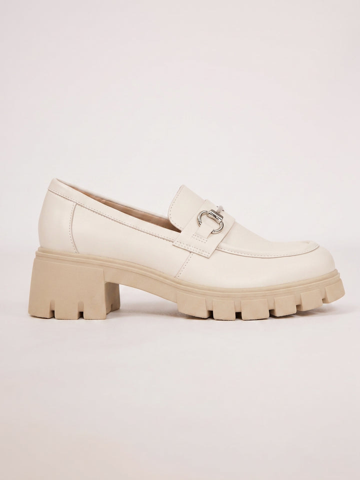 נעלי אוקספורד - Orit אופוויט-Offwhite/Silver
