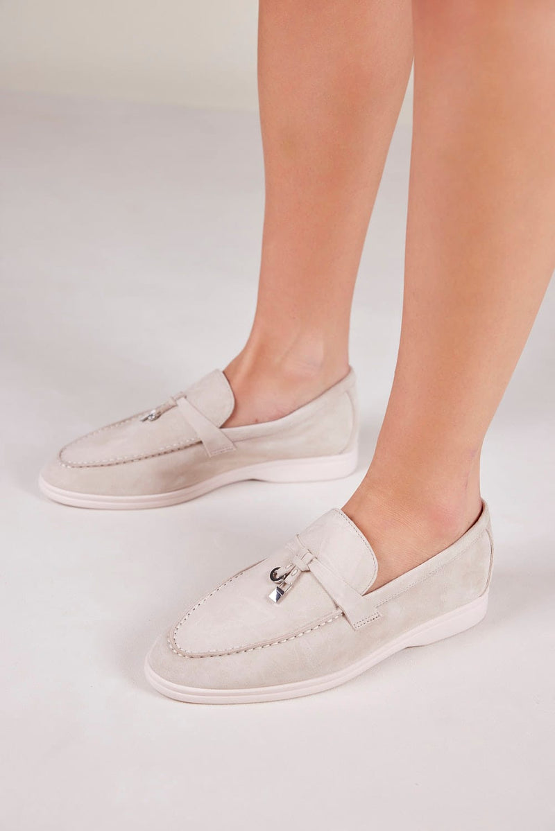 נעלי מוקסין - Orlando-Offwhite