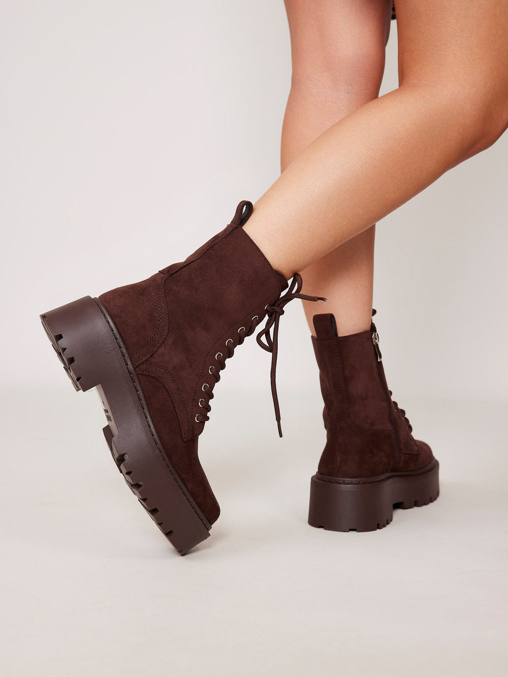 מגפי טרקטור - Polly 633-קפה זמש