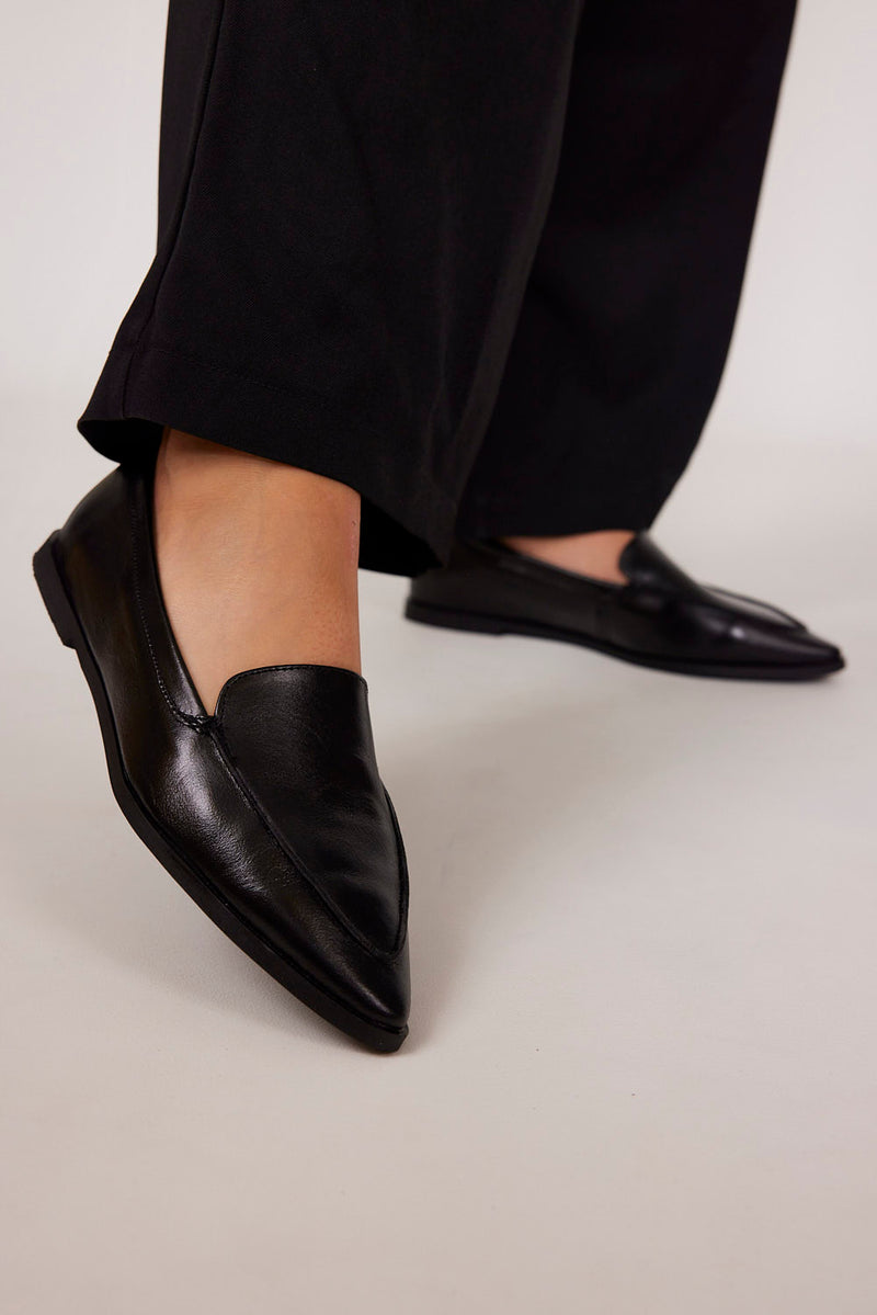 נעלי מוקסין - Ronit-שחור