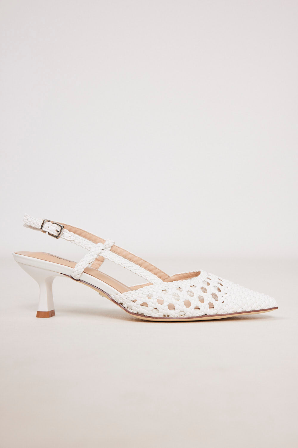 נעלי עקב שפיץ - Shiran 1-Offwhite