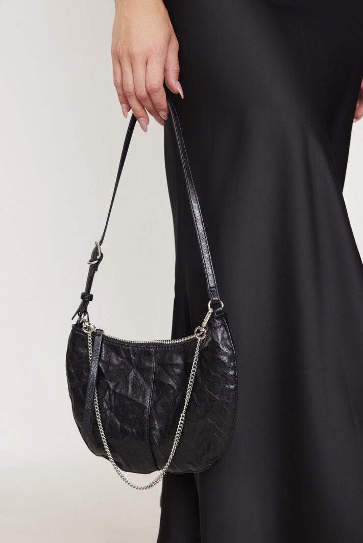 תיק צד מאי שחור מבריק (2)