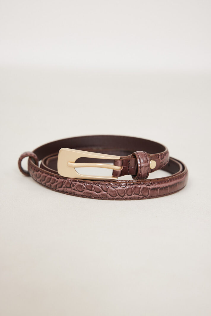 חגורת ירין חום קרוקו (2)