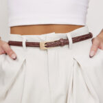 חגורת ירין חום קרוקו (2)