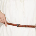 חגורה סלין חום חדש (2)