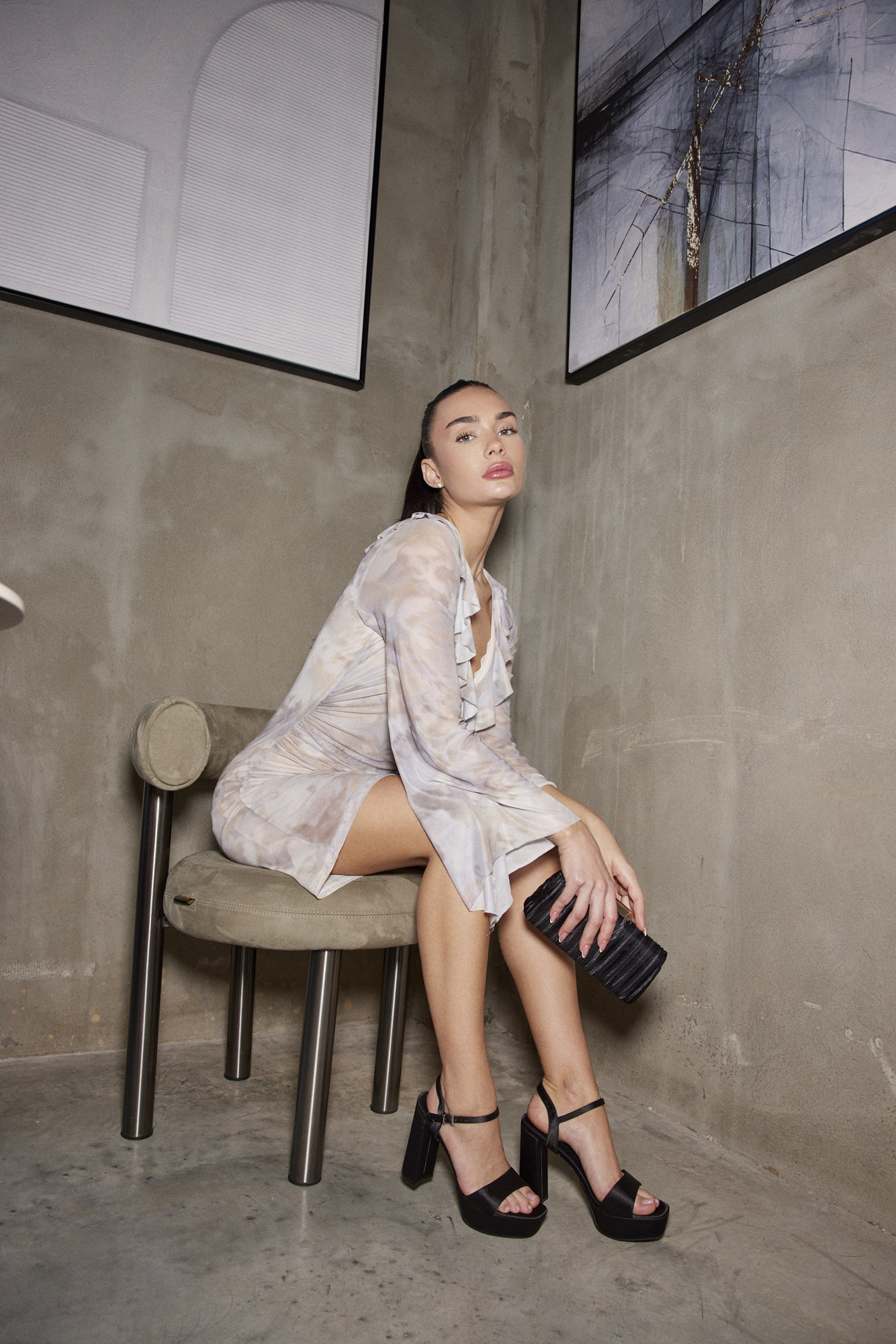 Rene 4 Black Satin (3)