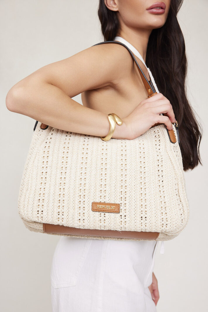 תיק צד ורוניקה אופווייט רפיה (3)