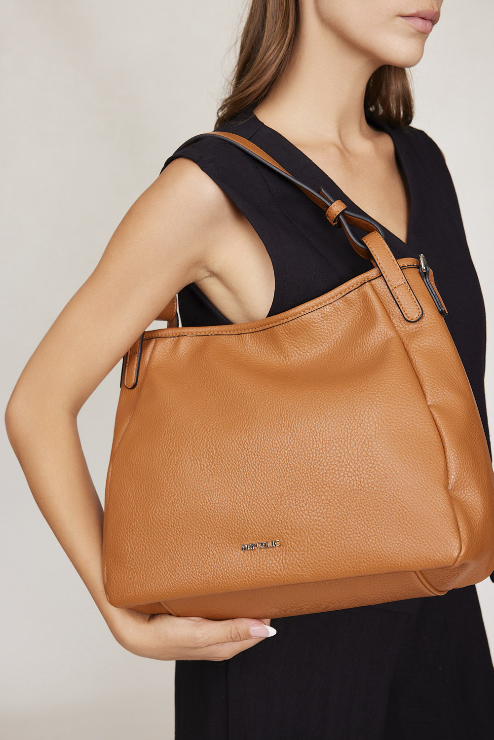 תיק צד ורוניקה חום (2)