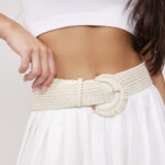 חגורה קלועה ריף בז' (2)