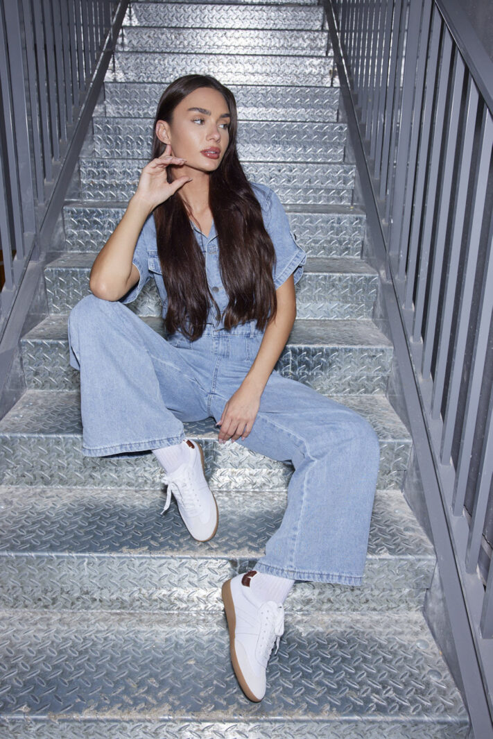 Alpha Sneakers White Brown