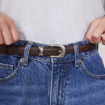 חגורה יובל חום כהה (2)