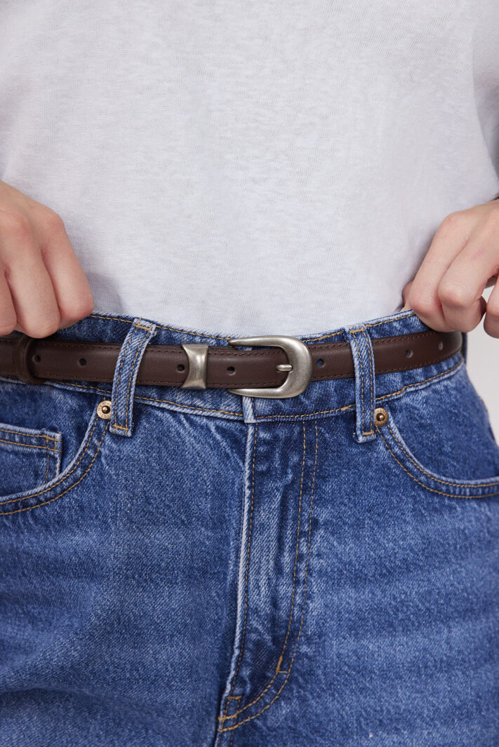 חגורה יובל חום כהה (2)