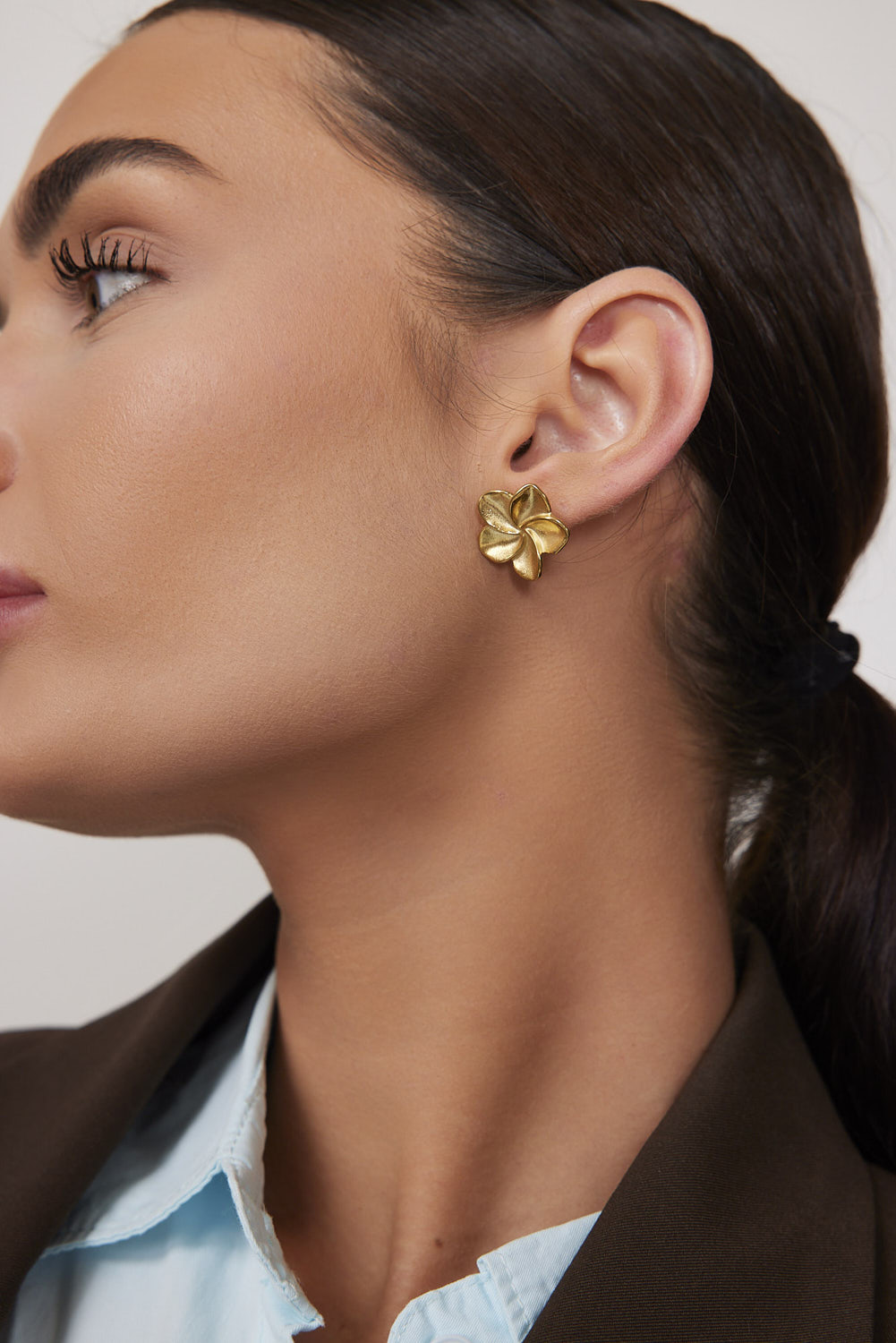 עגיל פרח זהב (2)