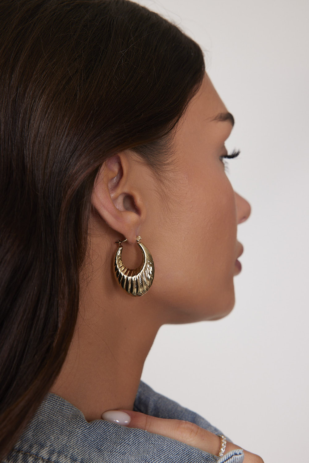 עגילי רומא זהב