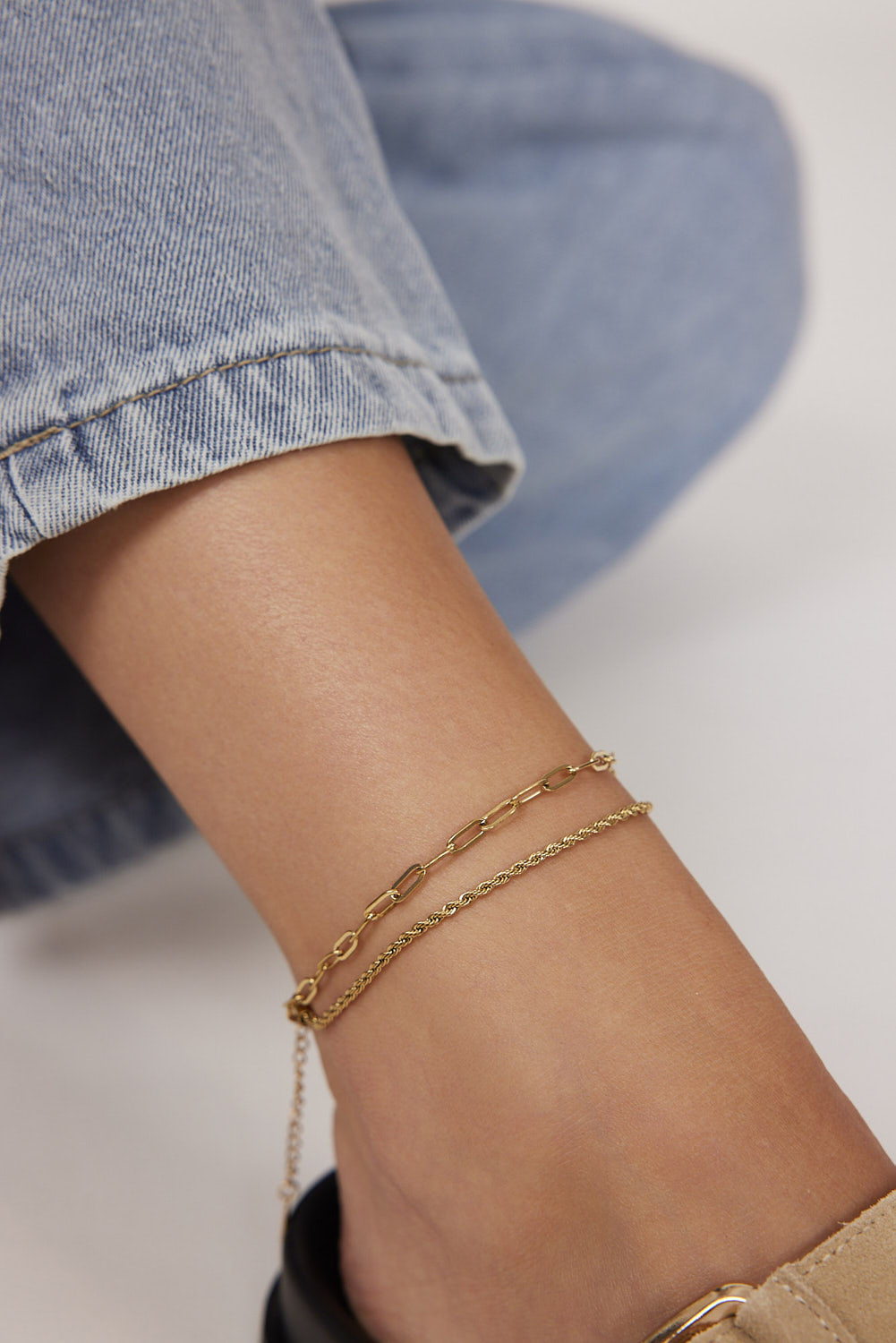 צמיד רגל נלי זהב (2)