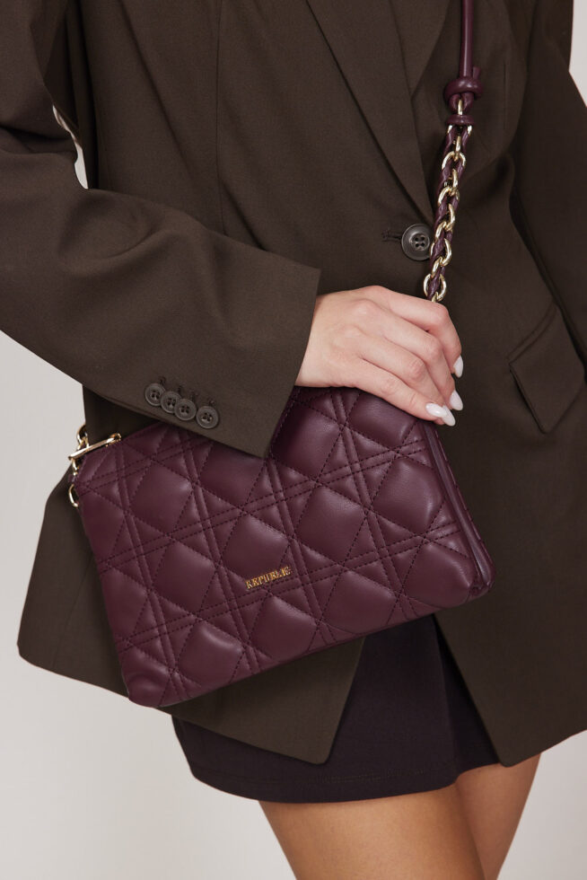 תיק צד ג'ניפר בורדו (3)