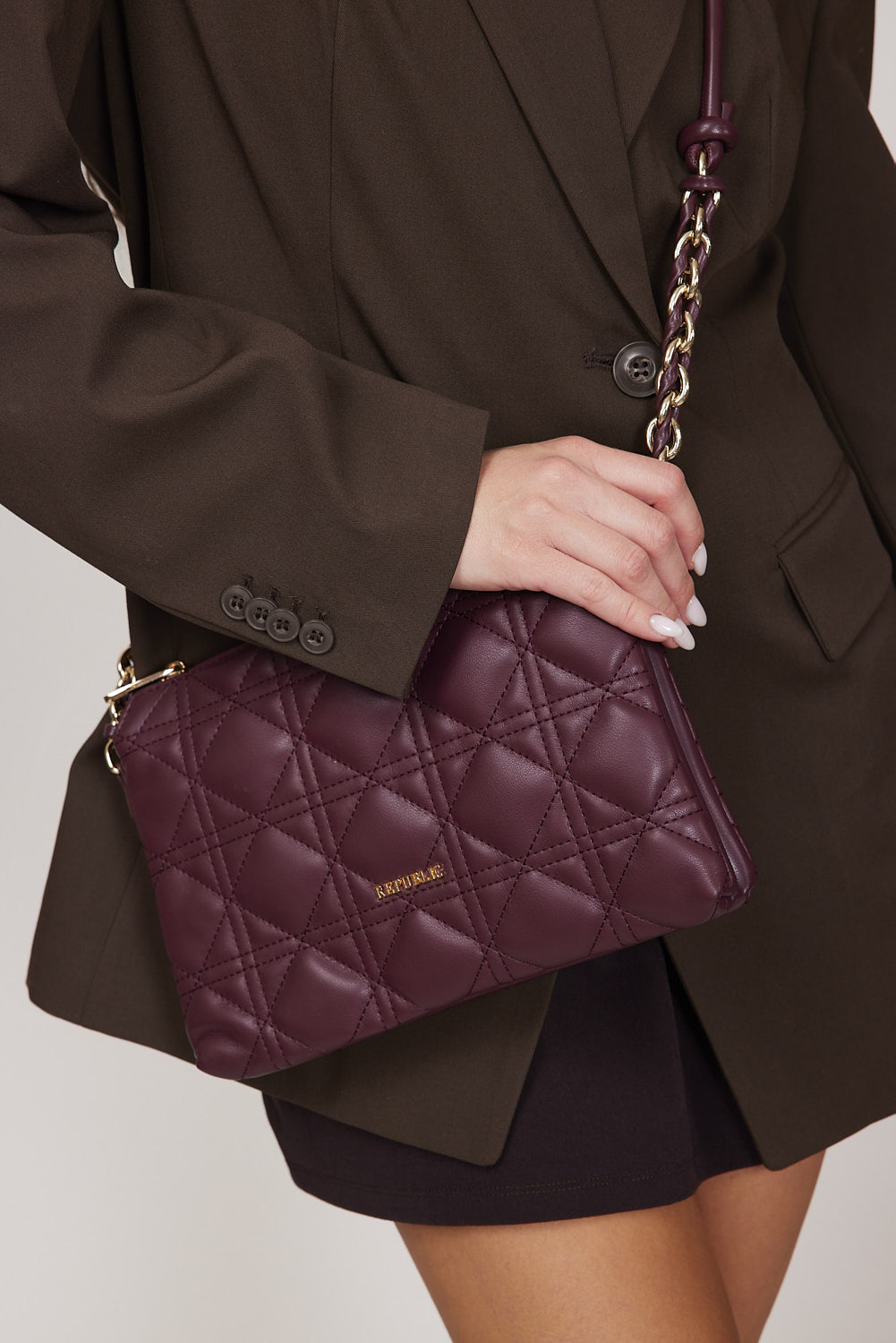 תיק צד ג'ניפר בורדו (3)