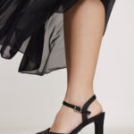 Leslie 10 Black Satin