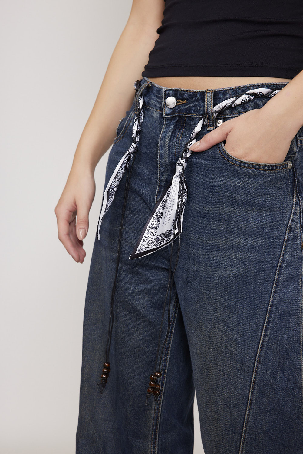 חגורת בנדנה שחור (3)