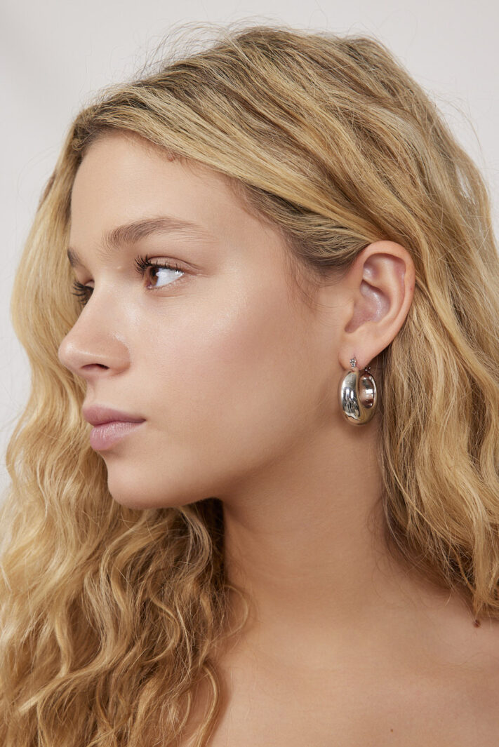 עגיל היילי כסף