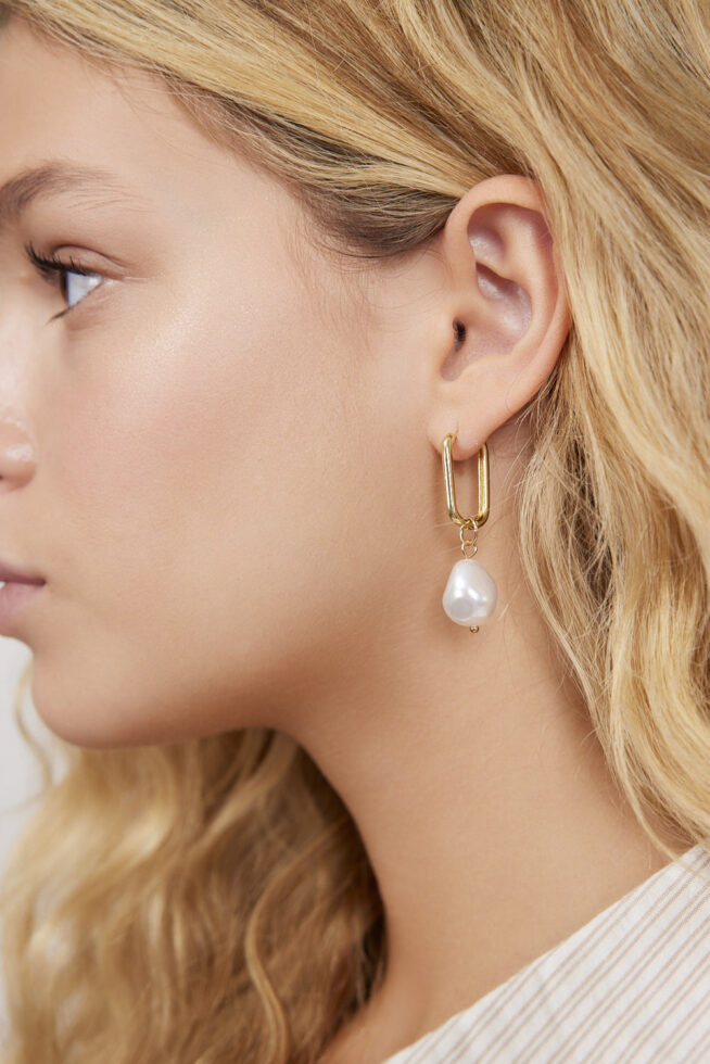 עגילי רונה זהב