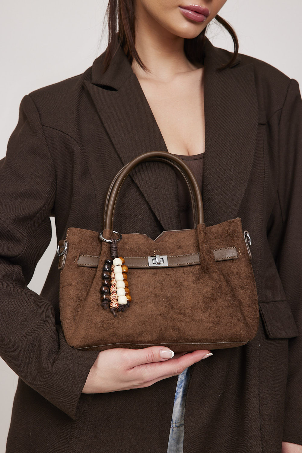 תיק צד שרלוט חום